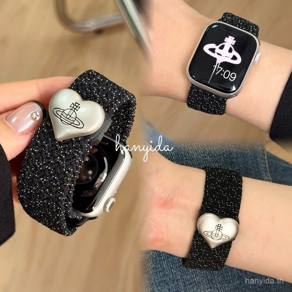แฟชั่น Queen Mother สายถักไนลอนแม่เหล็กสําหรับ Huawei Fit 5/Fit 5 Pro/Fit 4/3 สายรัดข้อมือ 18/20/22 มม.…