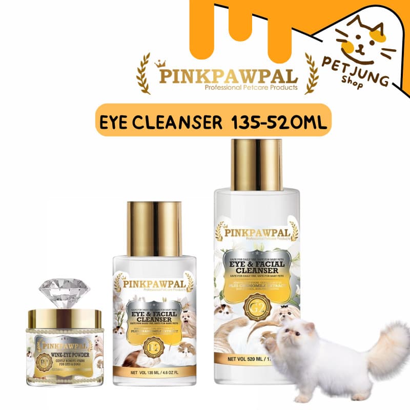 PINKPAWPAL Eye Cleanser ที่เช็ดตา ขจัดคราบน้ําตาสัตว์เลี้ยง ไม่ใส่สารกันเสีย ไม่ผสมของแอลกอฮอล์