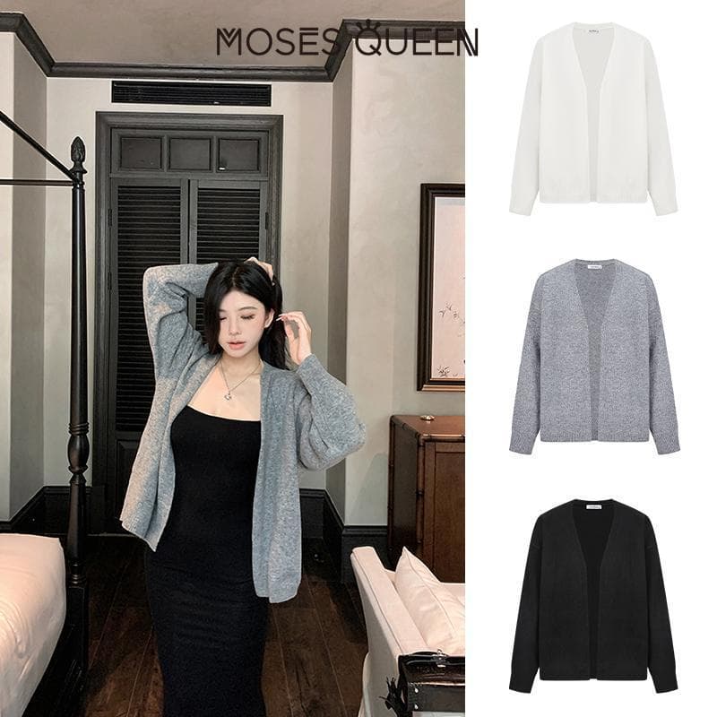 MOESSQUEEN ควีน ควีน ออฟ เมอร์ซี คาร์ดิแกนเสื้อกันหนาวอารมณ์อ่อนโยนและสะดวกสบาย…