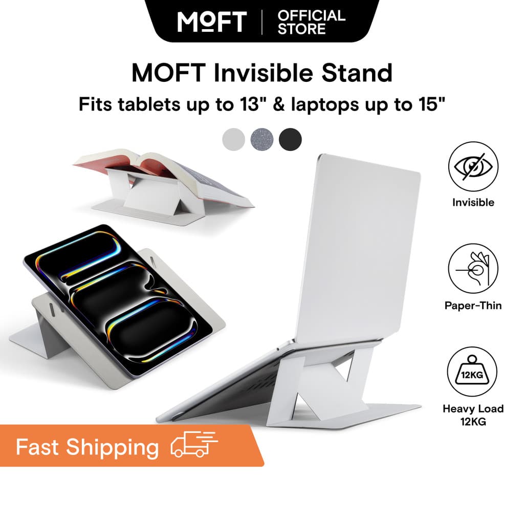 MOFT Invisible Laptop Stand ขาตั้งแล็ปท็อป กระจายความร้อน สําหรับแล็ปท็อป 11.6-15.6 นิ้ว MS002 (ไม่มีกาว)