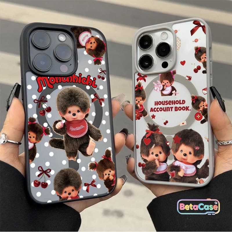 เคสโทรศัพท์ iPhone 17 16 15 14 13 12 11 Pro Max Plus ลายกระต่ายน่ารัก สีชมพู-ฟ้า ดอกไม้ พิมพ์ลายใหม่…