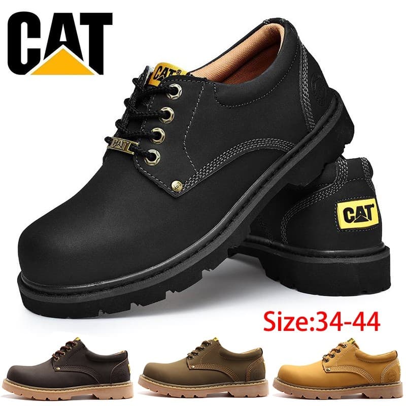 Caterpillar 1904 Tooling ต่ําสุดมาร์ตินรองเท้าผู้ชายและผู้หญิงหนังกันน้ํารองเท้ากันลื่นมาร์ติน