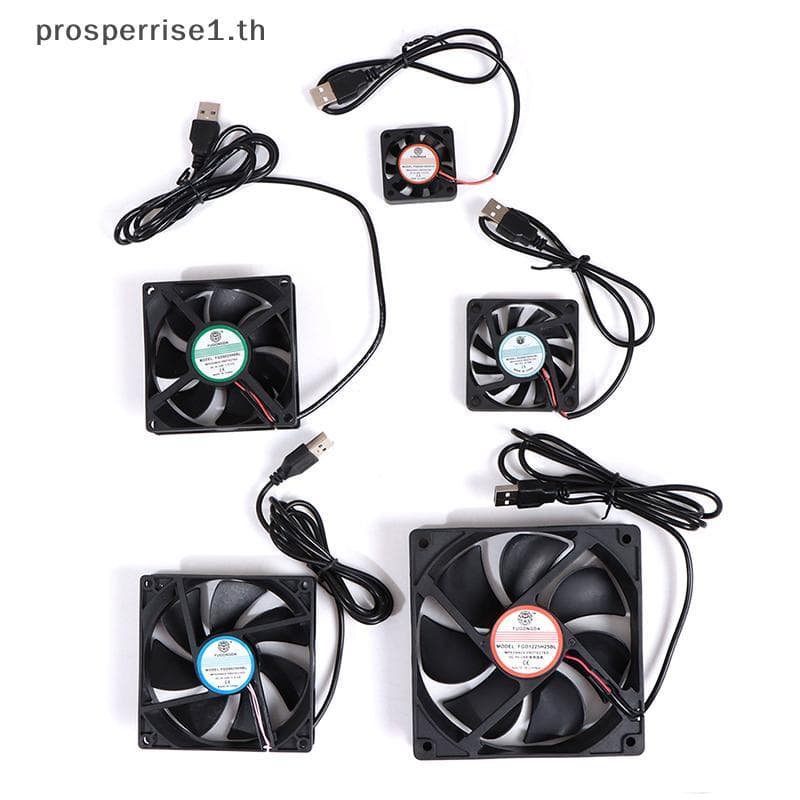 DC 5V USB แบริ่งแขนไร้แปรงถ่าน Fenputer PC Silent Cooler Cooling Fan Lot [MOTOR]