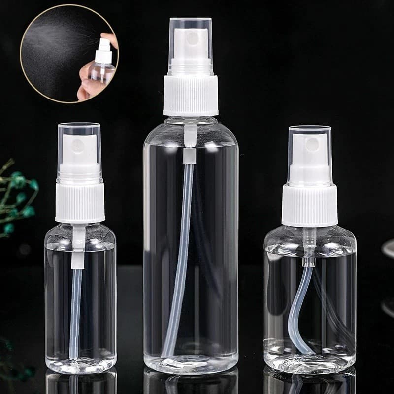 LoomLab 1 ชิ้น เดินทาง รีฟิล ขวด จ่าย แบบพกพา พลาสติกใส ขวดสเปรย์ PET เครื่องสําอาง น้ํา แอลกอฮอล์ ภาชนะบรรจุ