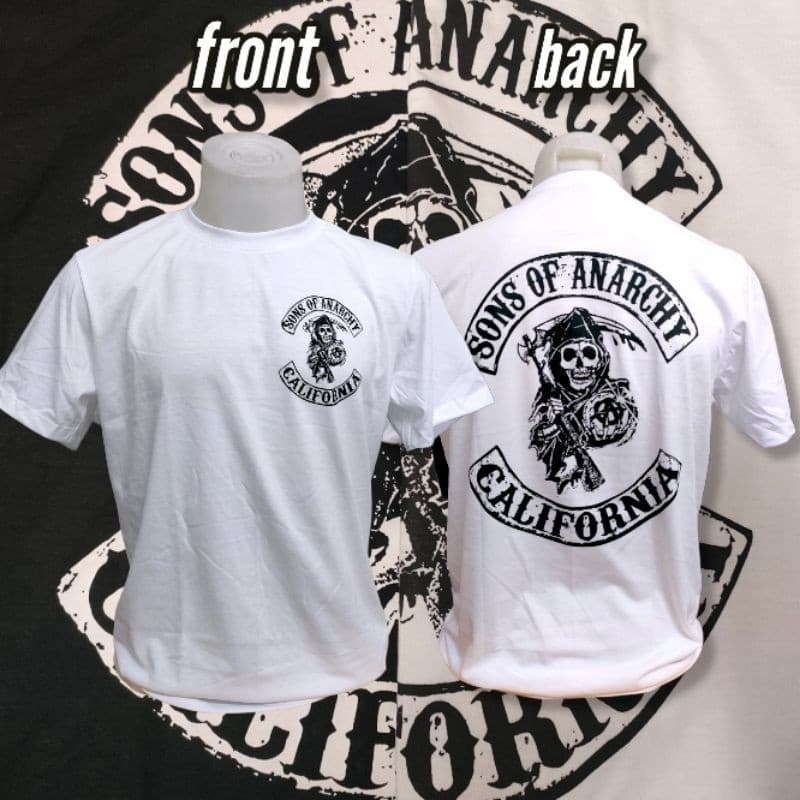 (จัดส่งตลอด 24 ชั่วโมง)เสื้อยืดคอกลมพิมพ์ลาย Sons of Anarchy Cotton S-XXXL