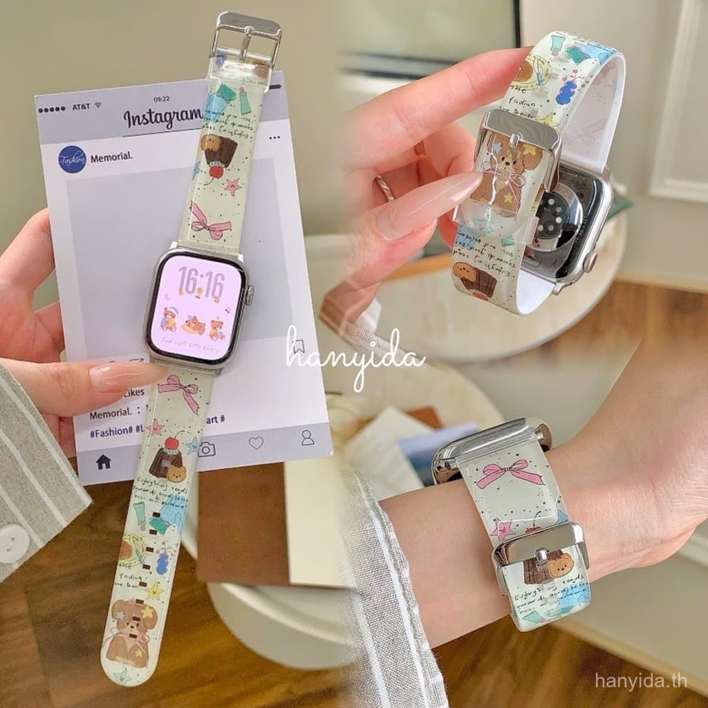 การ์ตูนน่ารักหมีสายนาฬิกาใสสําหรับ Xiaomi Redmi Watch 6 Active 6 Lite Redmi Watch 3 5 Active Smart Watch Band…