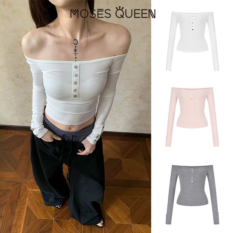 MOSESQUEEN เสื้อผ้าแบบบลูซสไตล์ยุคสมัยในเขตชานเมืองสําหรับผู้หญิง ดีไซน์กระโปรงแคบ ไม่มีแขน แขนสั้น #63628