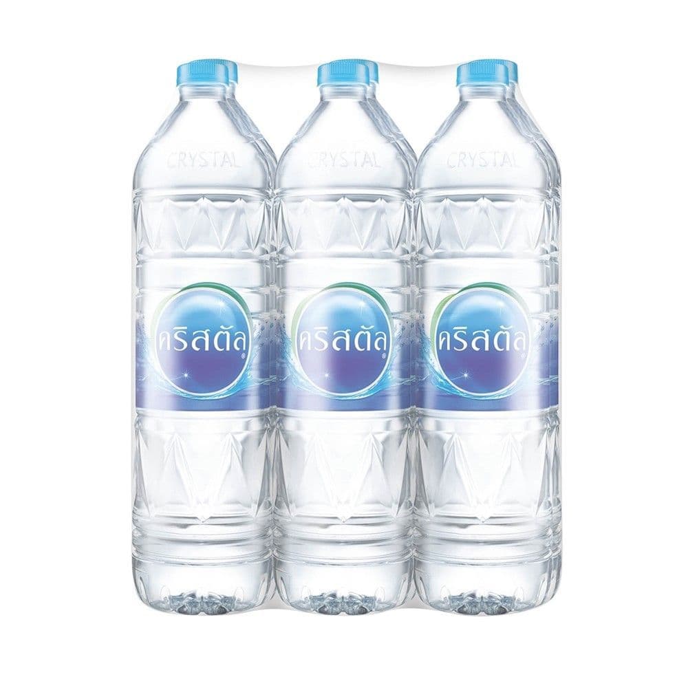 คริสตัล น้ําดื่ม 1500 มล. แพ็ค 6 CRYSTAL WATER 1500 ML. PACK 6