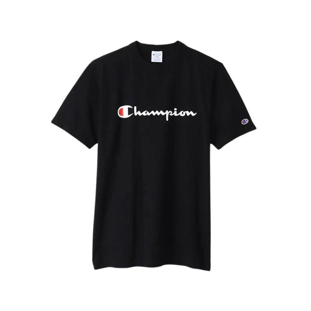 CHAMPION ESSENTIAL CHAMPION LOGO เสื้อยืดแขนสั้นผู้ชาย