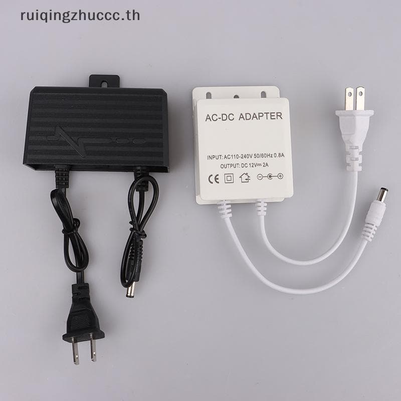 AC/DC 12V 2A 2000ma กล้องวงจรปิดแหล่งจ่ายไฟ adaptor กันน้ํากลางแจ้ง EU US Plug Adapter Charger…