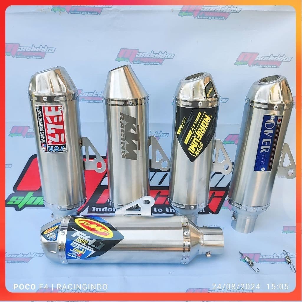 ท่อไอเสียกระป๋องเท่านั้น norifumi fmf มากกว่า 38/51 มม. สําหรับ xtz 125 xr 200 klx 150 crf 150 ksr pro ฯลฯ