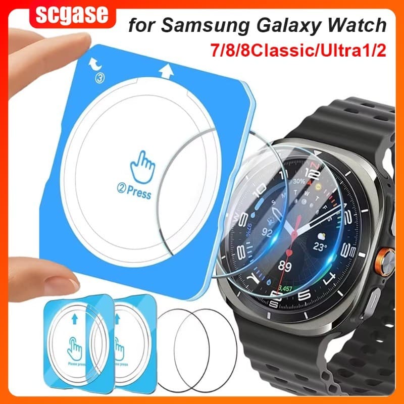 1-5 ชิ้นกระจกนิรภัยสําหรับ Samsung Galaxy Watch 8Classic 9/8/7 40 มม.44 มม.47 มม.Ultra (2025) Clear Screen…