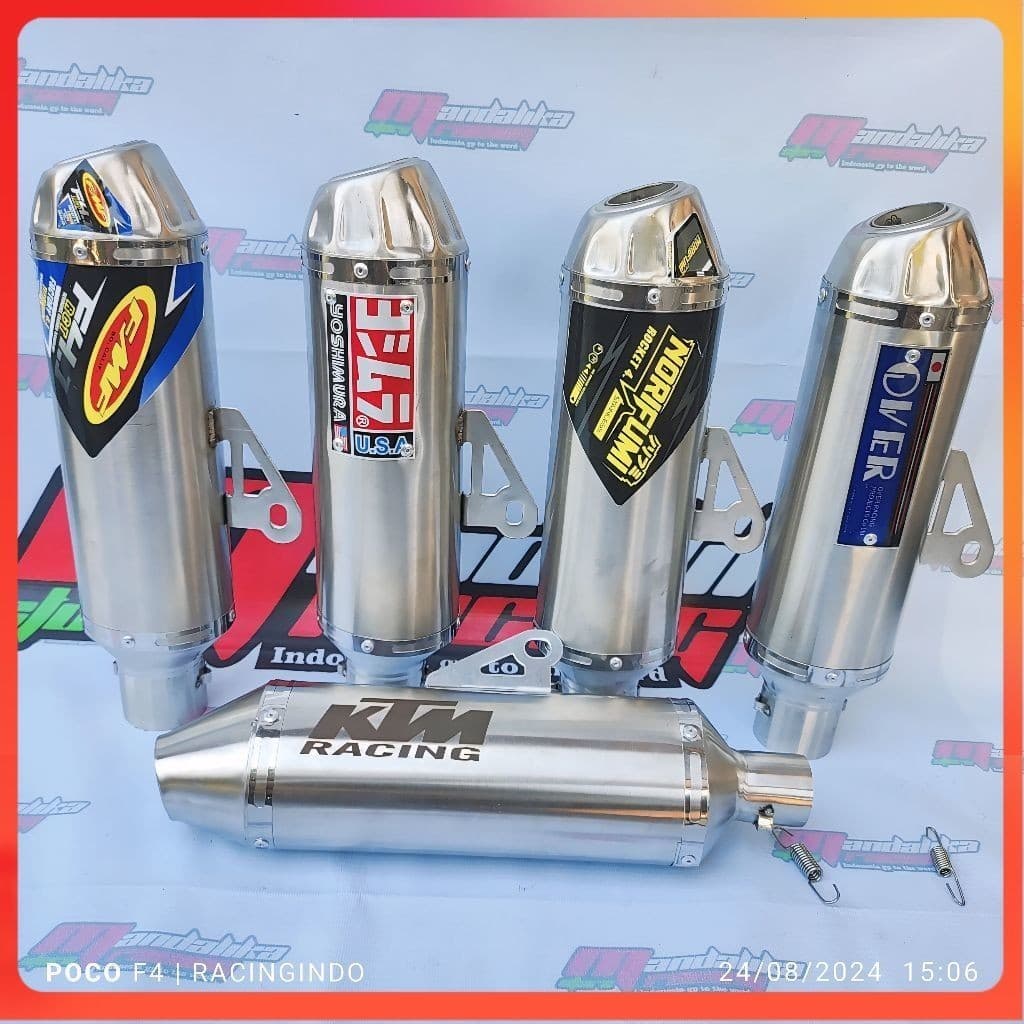 กระป๋องเท่านั้น 38 มม./ 51 มม. norifumi fmf ktm over universal สําหรับรถจักรยานยนต์ทั้งหมด xr 150xr 200 klx…