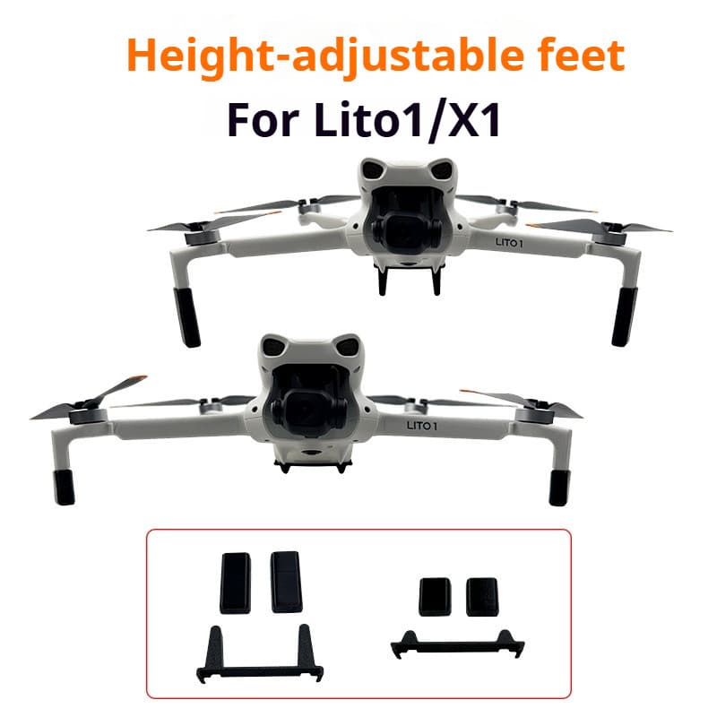 สําหรับขาตั้งกล้องเพิ่มความสูง DJI Lito1/X1 พร้อมรอยขีดข่วนและทนต่อการสึกหรอสําหรับร่างกายและอุปกรณ์เสริมขายึด…