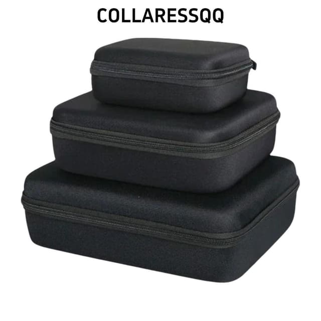 COLLATRESSQQ กล่องเก็บของ EVA ซิปกันกระแทกป้องกันกระเป๋าเดินทางขนาดเล็กแบบพกพา