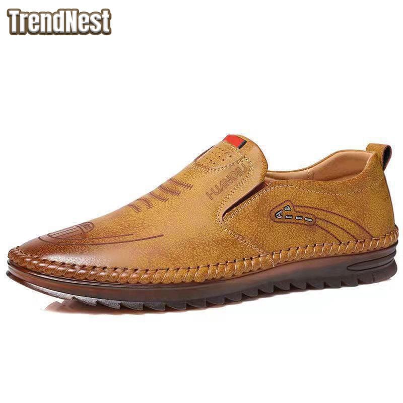 รองเท้าหนังผู้ชายแฟชั่น หนังนิ่ม ทนทาน รองเท้า (Driving Shoes) ใส่สบาย มีให้เลือก 3 สี (ดํา/กากี/ขาว) ไซส์…