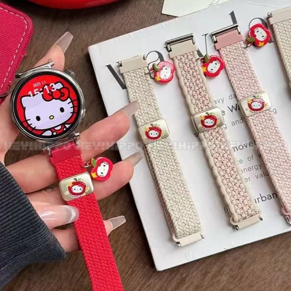 สายถักไนลอนเหมาะสําหรับ Huawei GT6 41 มม.46 มม.GT6pro จี้น่ารักออกแบบเหมาะสําหรับสายเหมาะสําหรับนาฬิกา Huawei…