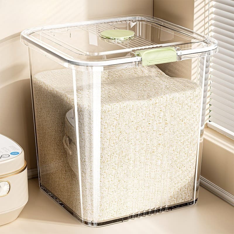 Magic กล่องเก็บอาหารแห้ง กล่องใส่ข้าวสาร 10L-50Lความจุขนาดใหญ่ ที่เก็บข้าวสาร ถังเก็บข้าวสาร พร้อมถ้วยตวง…