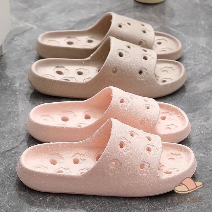 H-Retail Store1 รองเท้าแตะEVA รองเท้าใส่ในห้องน้ํา กันน้ํา ไม่มีน้ําขัง น้ําหนักเบา พื้นนิ่ม BB008