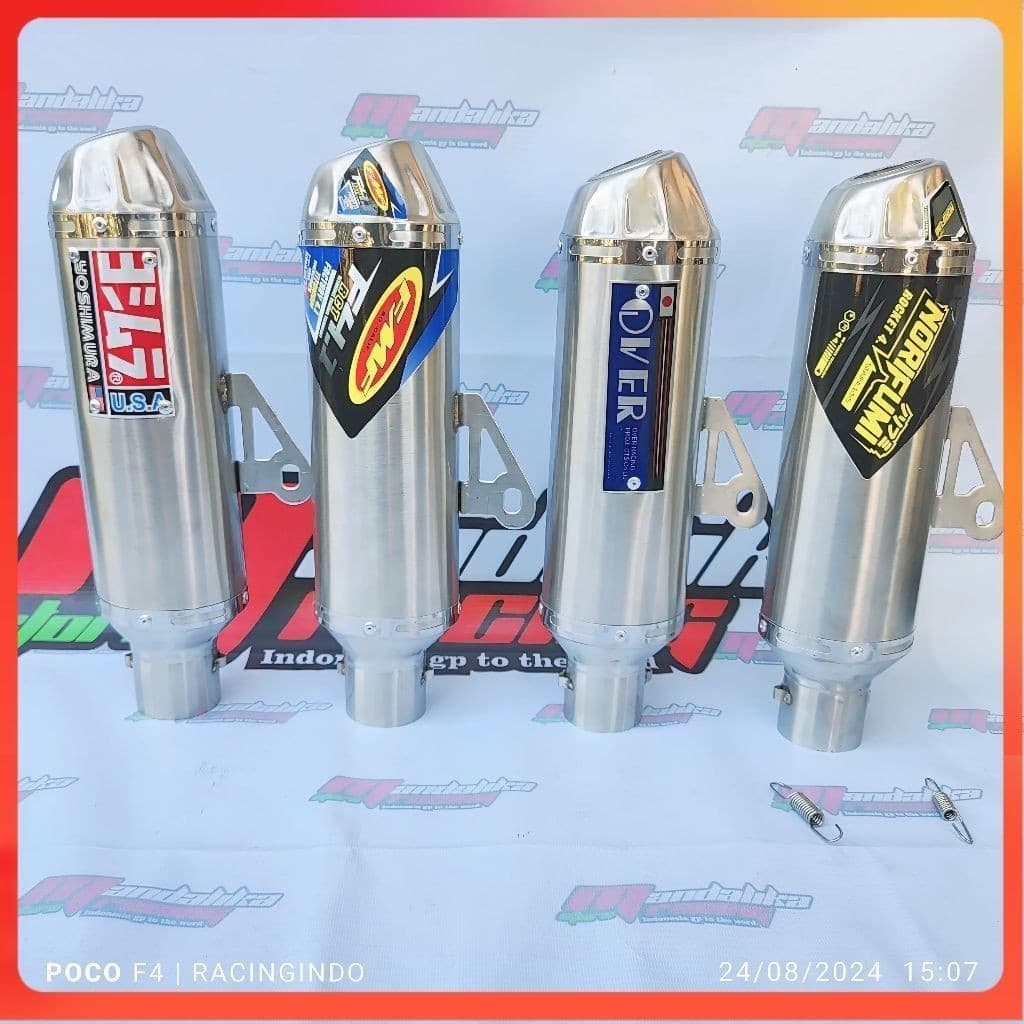 PhExhaust ท่อไอเสียกระป๋องเพียง 38 51 มม.Norifumi fmf ktm over yoshimura สําหรับ xr 150 xtz 125 klx 150…