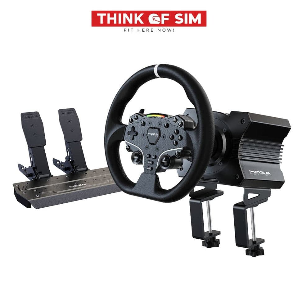 MOZA R5 DD Set ชุด Direct Drive R5 พร้อมพวงมาลัยและแป้นเหยียบ 2 แป้น (ประกันศูนย์ไทย)