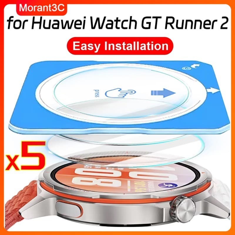1-5 PCS กระจกนิรภัยสําหรับ Huawei นาฬิกา GT7/GT Runner 2 ป้องกันหน้าจอสําหรับนาฬิกา GT 6 pro/GT5 pro 46…