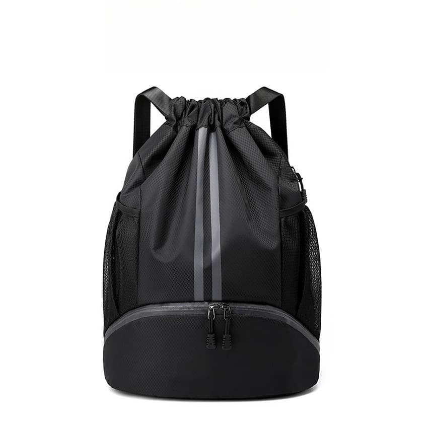 Backpack Bag กีฬาโยคะฟิตเนสว่ายน้ําไนล่อนไฟเบอร์ Drawstring กระเป๋าเป้สะพายหลัง