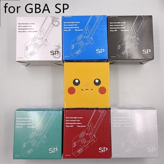 ใหม่ขายปลีกบรรจุกล่องกระดาษแข็งแพคเกจกล่องเปลี่ยนสําหรับ Nintendo Gameboy Advance SP GBA SP เกมคอนโซล SP