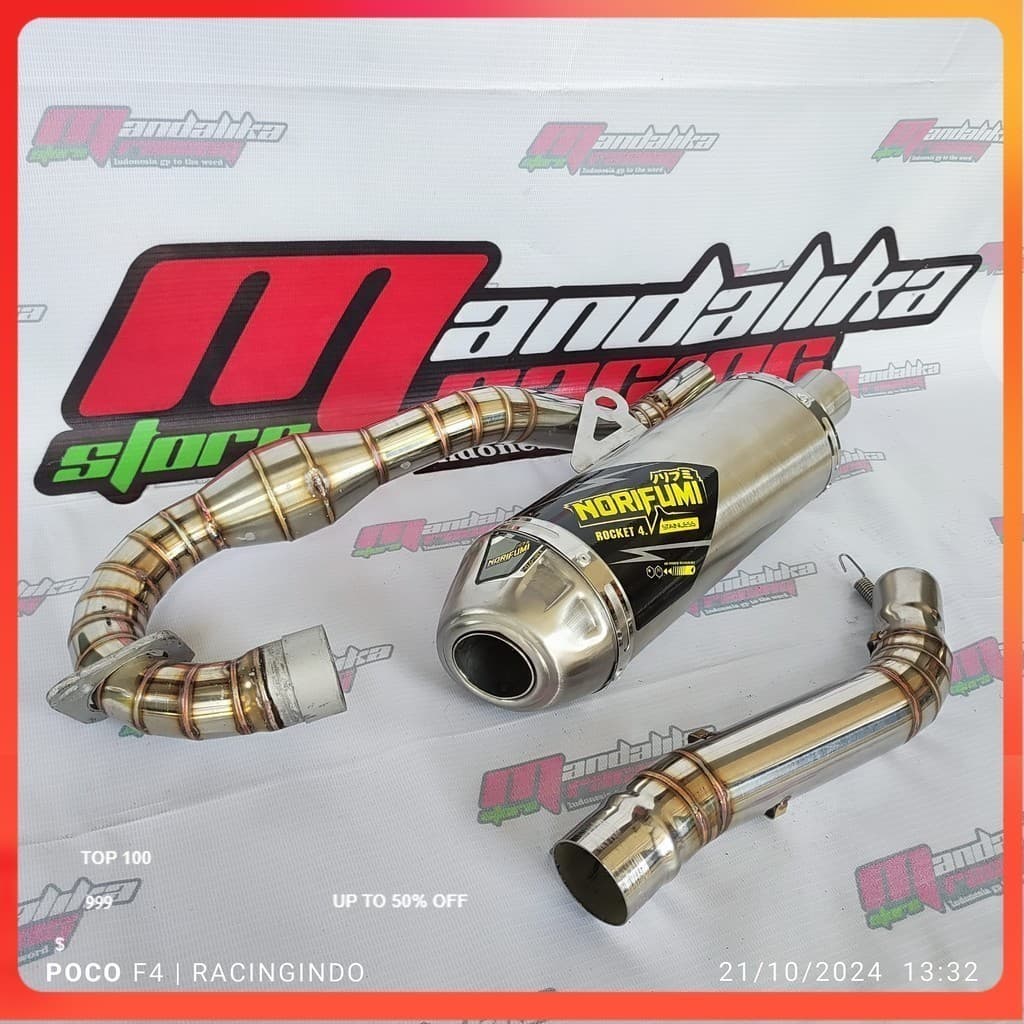 Norifumi ท่อไอเสีย 38 มม. Norifumi FMF F4.1 ข้อศอกใหญ่ Crf 150L Klx 150 WR 155 Xtz 125 Xr 150/150 Klx…