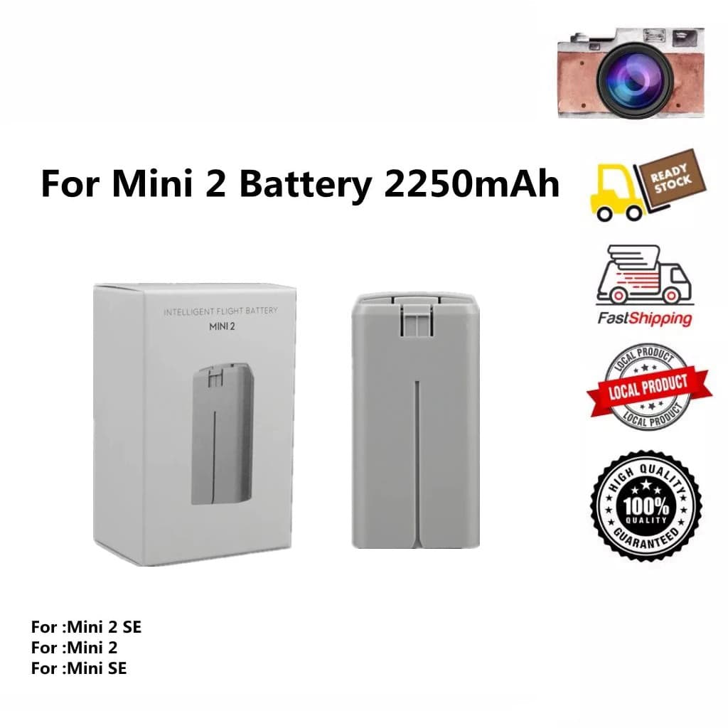 แบตเตอรี่ใหม่สําหรับ DJI Mini 2 Mini 2SE Mini 4K แบตเตอรี่ 2250mah แบตเตอรี่ใหม่สําหรับ Mini 4K