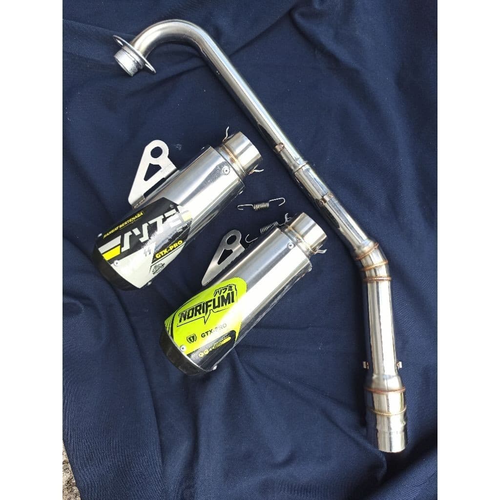 Gtx honda KNALPOT NORIFUMI GTX RBT คอ std หรือใต้เทรลรถจักรยานยนต์ supra vega jupiter karisma kirana jupiter…