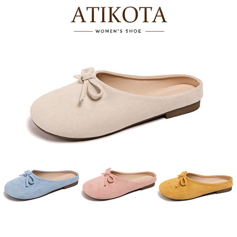 Atikota รองเท้าแตะผู้หญิง ดีไซน์ทันสมัย ​​ใช้งานได้หลากหลาย น้ําหนักเบา และน่ารัก เหมาะสําหรับใส่ทุกวัน