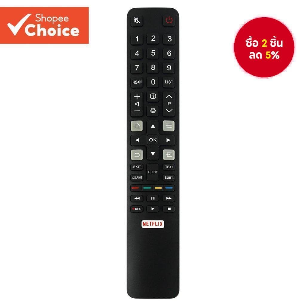รีโมทคอนโทรลทีวีสําหรับ TCL RC802N YAI2 สมาร์ทโทรทัศน์ Universal เปลี่ยนสวิทช์ P20 C2 Series