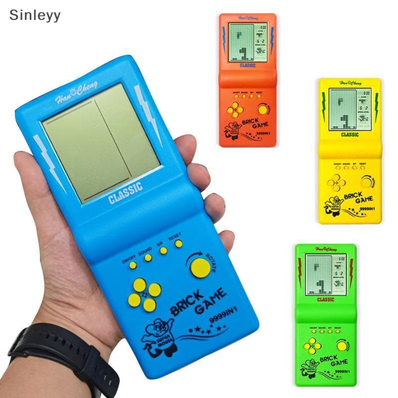 NLE แบบพกพา 3.5 นิ้ว Retro Tetris เกมคอนโซลมือถือเครื่องเล่นปริศนาของเล่นในตัวเกมสําหรับเด็กวันเกิดความบันเทิง…