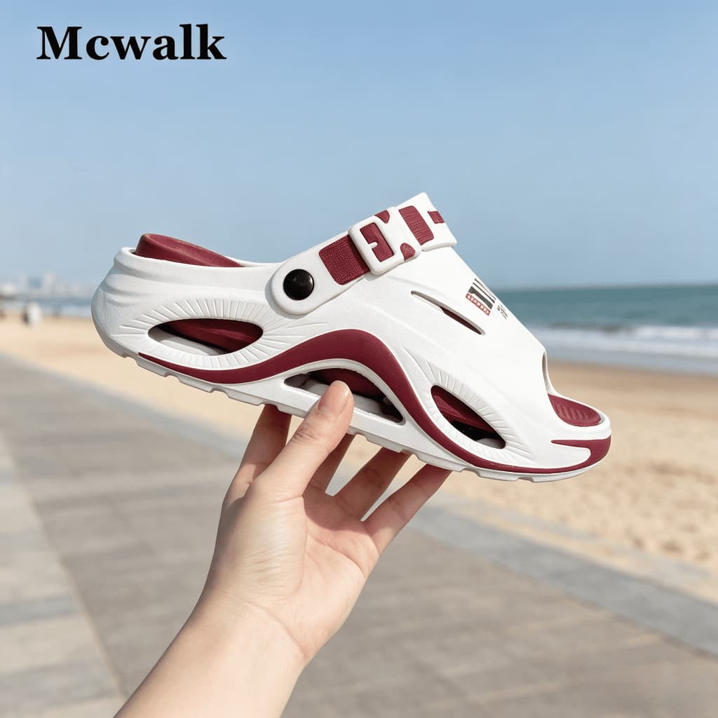 MCWALK รองเท้าแตะ EVA ต้านเชื้อแบคทีเรียทนต่อการสึกหรอ Unisex Paw Support Anti-Slip Antib MC8731