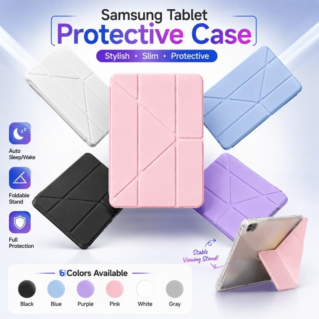 เคส Samsung Galaxy Tab A8 A9/A11 A9+/A11+ S6 Lite S7/S8/S7+/S8+ S9/S9FE/S9+/S9FE+ S10+/S10 Lite/S10FE S11…