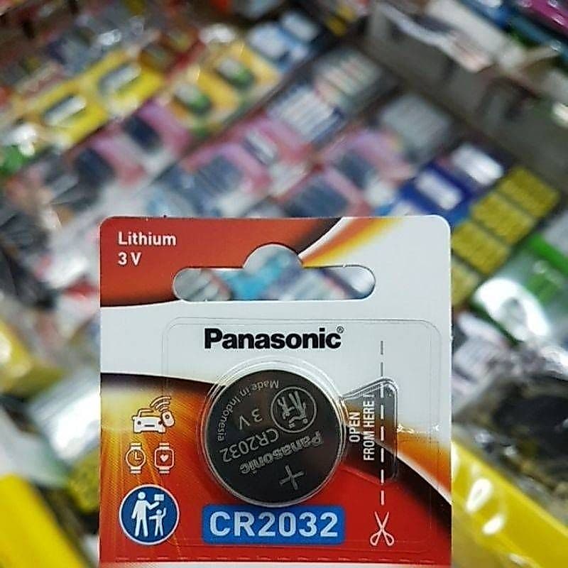 (1ก้อน) ถ่าน Panasonic CR2032 3V สีแดง จํานวน 1ก้อน ของแท้บริษัท