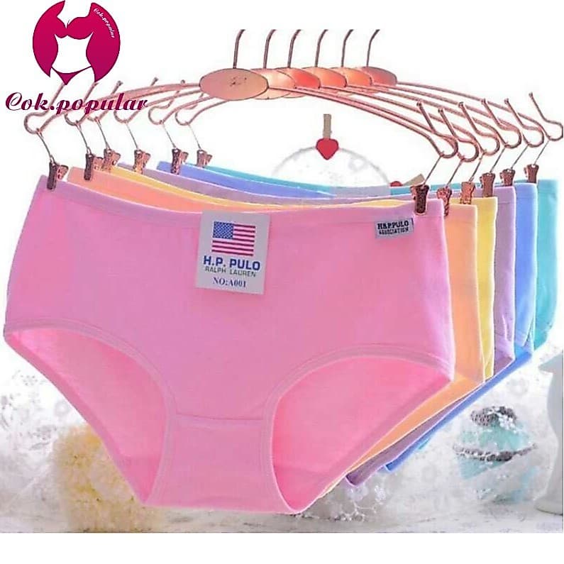 #002 12สี ส่งออกเร็ว1-2วัน กางเกงในผู้ใหญ่ผ้าคอตตอน100% ผ้านิ่มมากใส่สบาย N COK