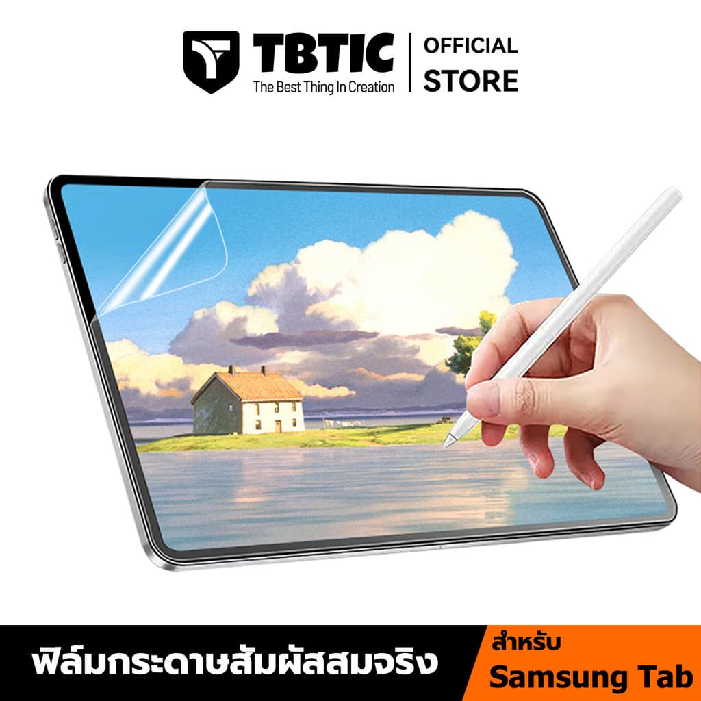 TBTIC ฟิล์มกันรอยหน้าจอแบบด้าน สัมผัสเหมือนกระดาษ สําหรับ Samsung Tab A11 A9 8.7 S10 S9 S8 S7 FE Plus 10.9…