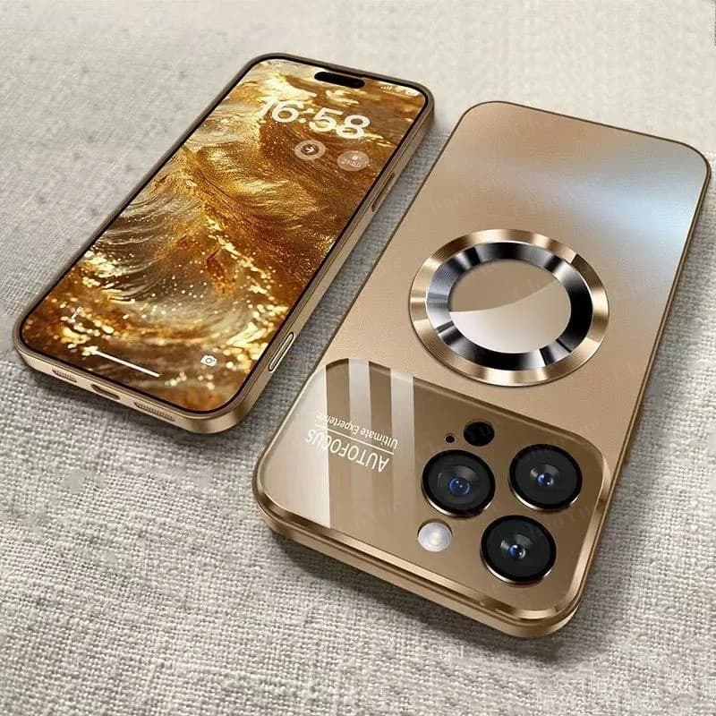 เคสโทรศัพท์มือถือแม่เหล็กแบบด้านหรูหรา ใช้ได้กับ iPhone 17 16 14 13 12 11 15 Pro Max Plus AIR Plus…