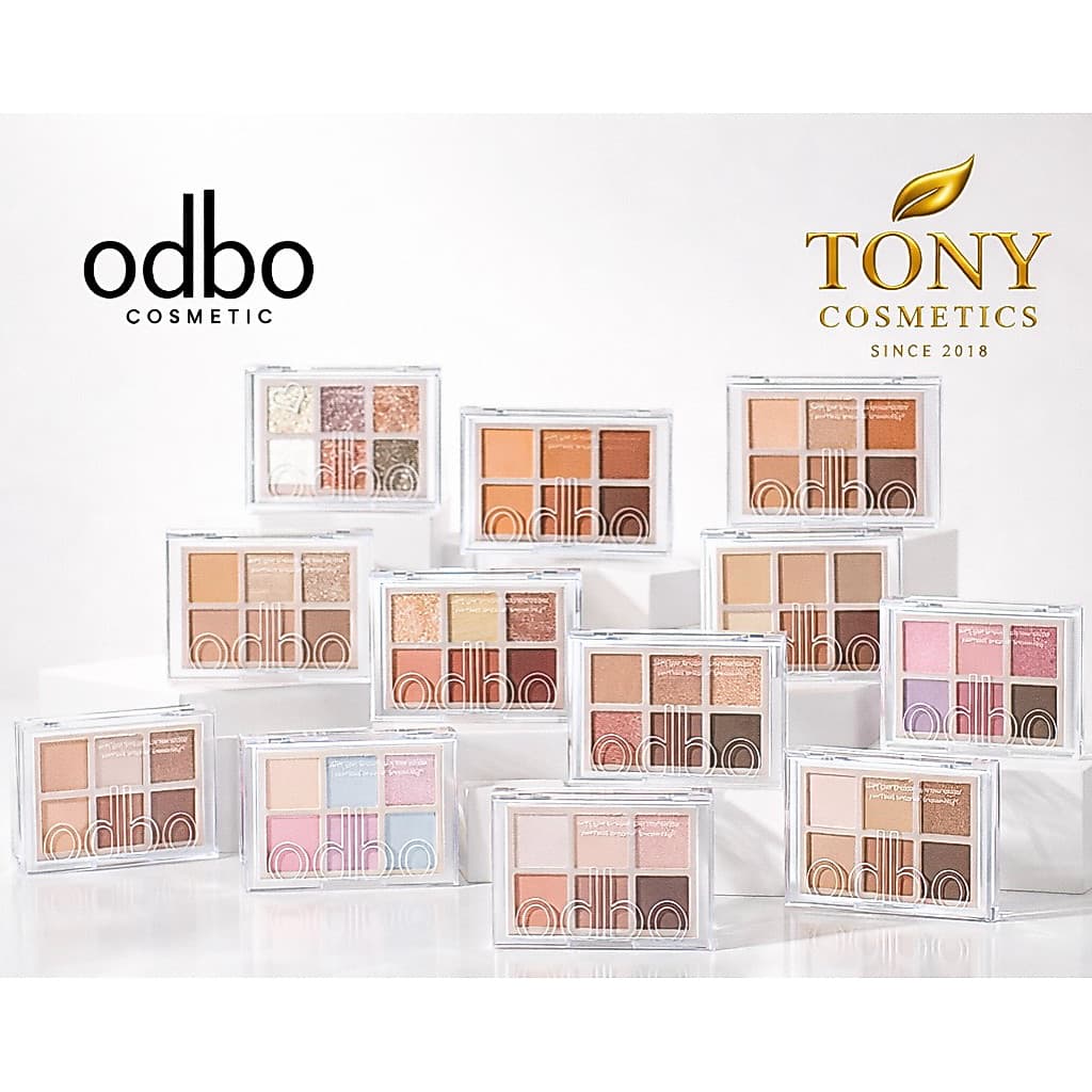 ส่งด่วน/ส่งทันที ODBO SIGNATURE EYESHADOW PALETTE โอดีบีโอ อายแชโดว์ ซิกเนเจอร์ พาเลท 6 สี เม็ดสีแแน่น…