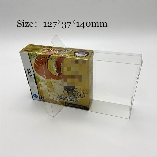 NSLikey US Japan Version PET Collection Display Box เข้ากันได้กับตลับหมึกการ์ดเกม Nintendo NDS Soul Sliver /…