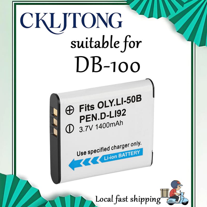 เหมาะสําหรับ Ricoh DB-100 แบตเตอรี่กล้อง CX3 CX4 CX5 WG20 WG30 WG40 (CKLJTONG แบตเตอรี่ OEM)