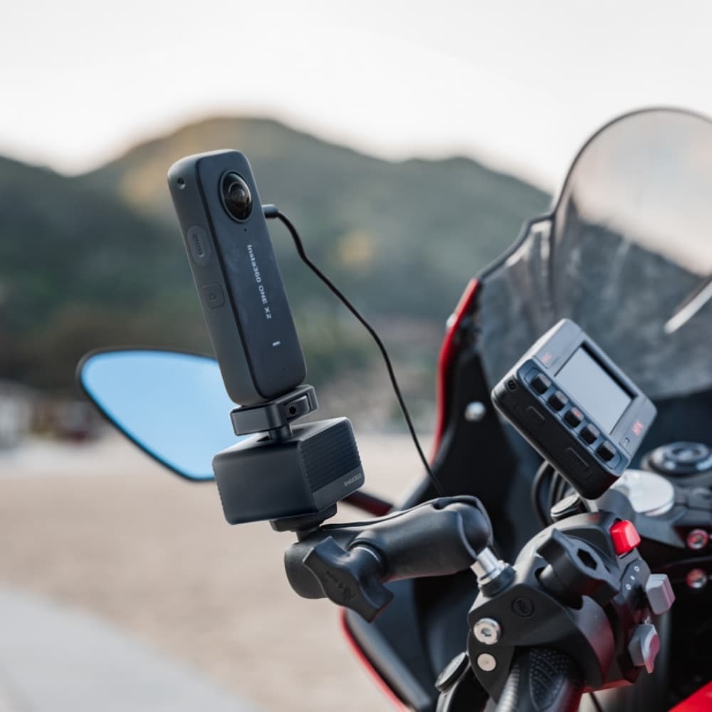 Original Insta360 การสั่นสะเทือน Damper Anti-Shake Stabilizer Mount สําหรับรถจักรยานยนต์จักรยานกล้อง Insta… รูปที่ 1