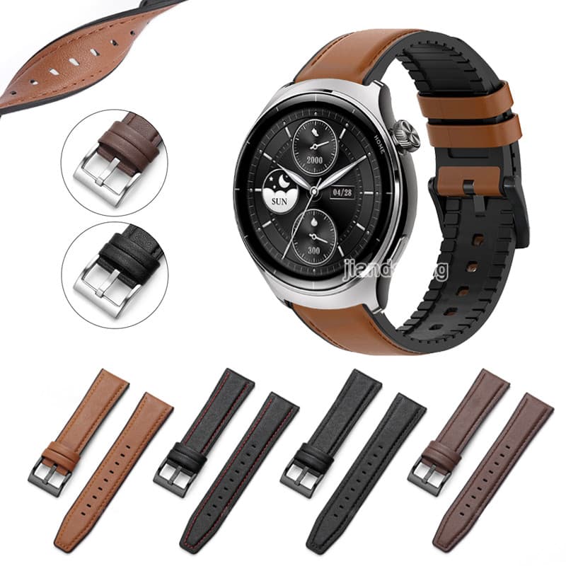 แฟชั่นซิลิโคนสายหนังสําหรับ Mibro Watch Lite 3 Pro Lite 2 C2 C3 C4 A1 A2 GS Active