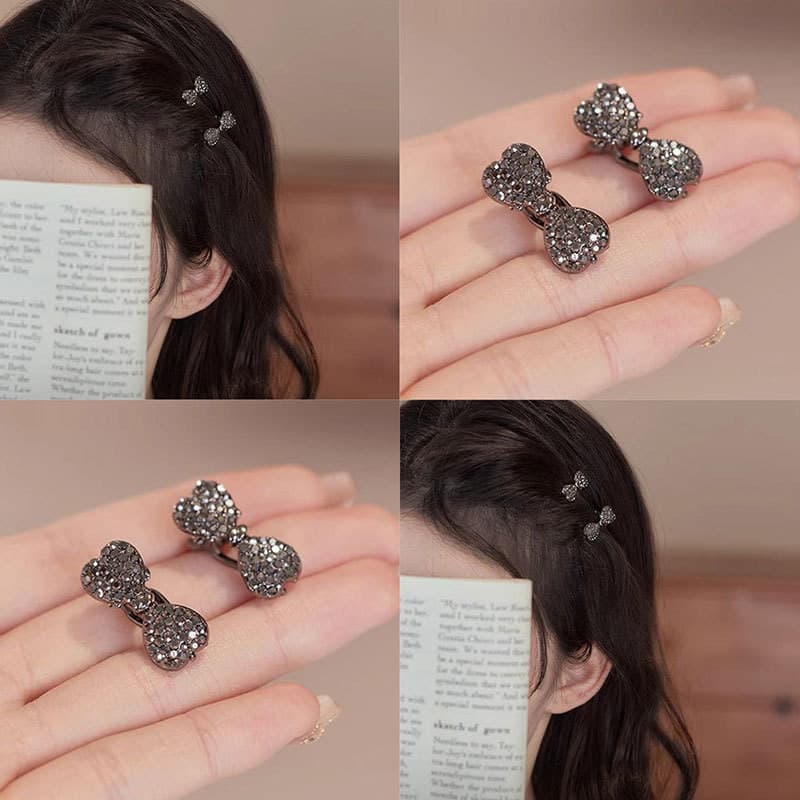 Rhinestone Bow Duckbill Clip อุปกรณ์เสริมผมคุณภาพสูงสําหรับ Mini Bangs