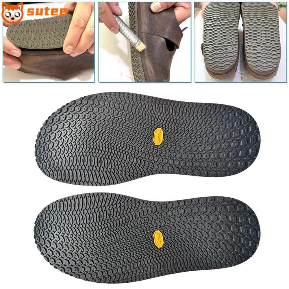 SUTEE 1 คู่ Full Sole Repair Patch, Anti Slip ยาง Outsoles Insoles, สวมใส่ Thicken รองเท้าผ้าใบซ่อม Full…