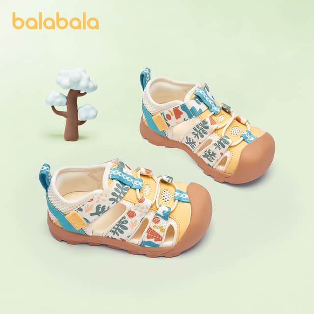 Balabala รองเท้าแตะกีฬาเด็ก ใส่ได้ทั้งเด็กผู้ชายและผู้หญิง แห้งไว กันลื่น น้ําหนักเบา ระบายอากาศ ใส่สบาย…