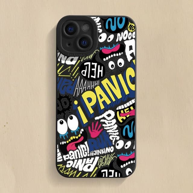 อินเทรนด์ที่ไม่ซ้ํากันตลก Graffiti นุ่มกันกระแทกเหมาะสําหรับ iPhone 17 PRO 16PLUS 17PROMAX 15 14 13 12 11 16…