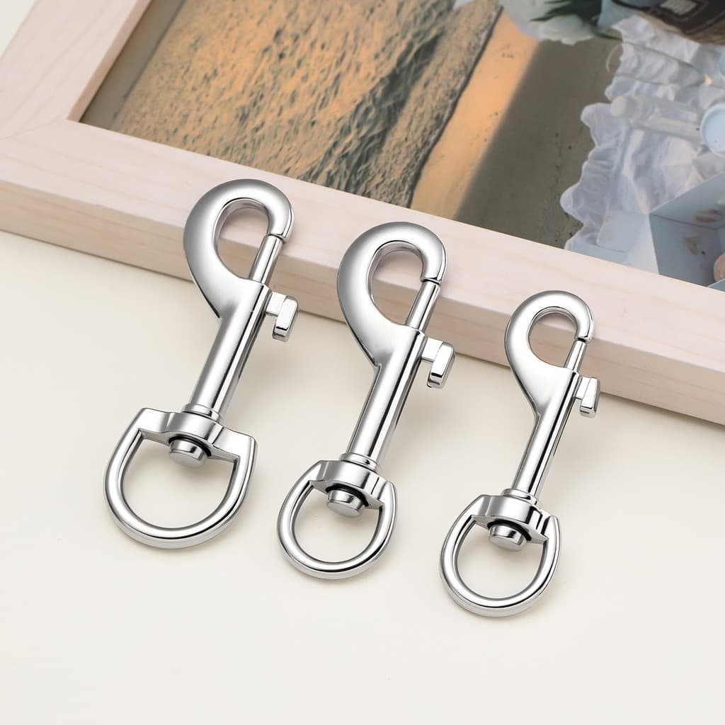 St.kunkka 45-85mm ตะขอเกี่ยว Zinc Alloy Lobster Clasp หมุนได้ หนาพิเศษ ตะขอพวงกุญแจ ตะขอสายจูงสุนัข…